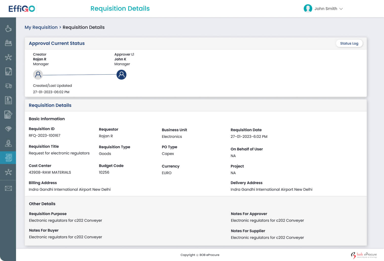 Requisition Details